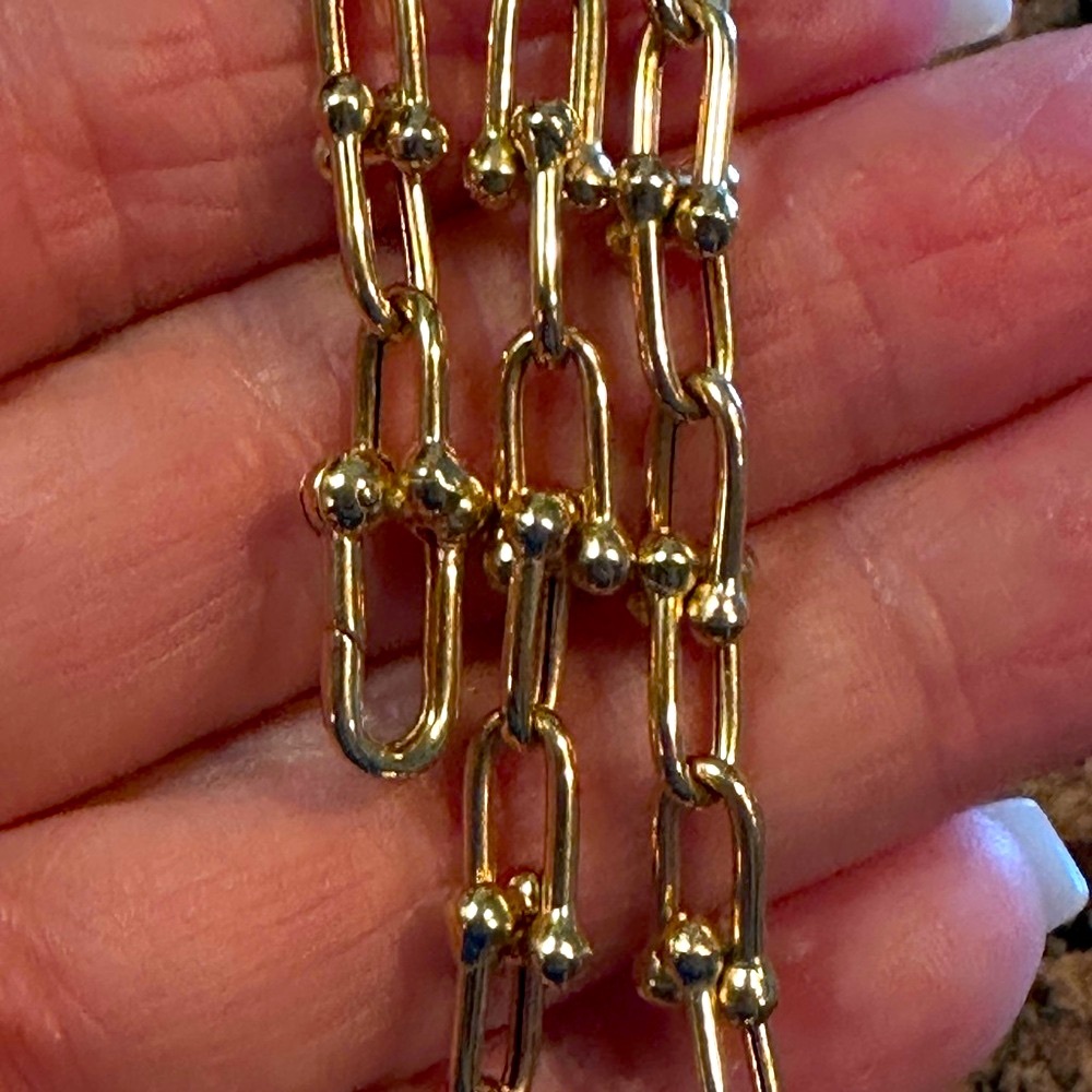 18 KT Tiffany Inspired Hardwear Collection Necklace and Bracelet - Picture 3 of 9
